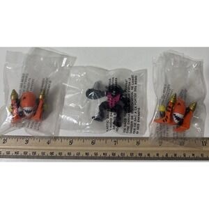 Burger King 1993-1994 Galoob Micro Machines Z-Bots Robot Monster Set Of 3 SEALED